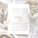 Search for gold foil wedding invitation belly bands Elegant