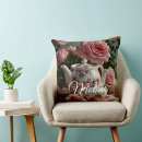 Search for cabbage roses pillows Decorative
