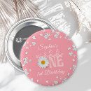 Recherche de marguerites roses badges Rétro