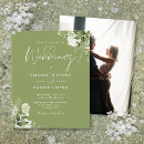 Search for green foliage wedding invitations Watercolor floral foliage