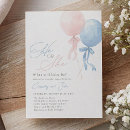 Search for twin gender reveal invitations Blue or pink