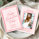 Search for photo frame graduation invitations Hand drawn