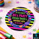 Search for 80s neon stickers Neon glow party