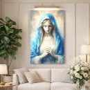 Search for virgin mary canvas prints Christianity