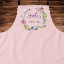 Search for spring flowers monogram aprons Garden