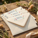 Search for flower design return address labels Bride