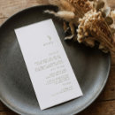 Search for white and gold menus Minimalistic