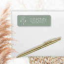 Search for green background return address labels Simple