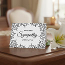 Search for black and white sympathy cards Sorrow