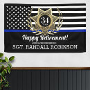 Search for police retirement party decor Sheriff