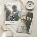 Search for qr code wedding announcement cards Black and white
