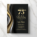 Search for 75 years old invitations Gold