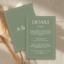 Search for directions cards invites Sage green