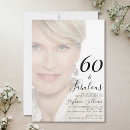 Search for sixty and fabulous invitations Photo overlay typography