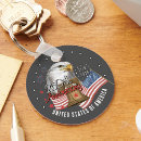 Search for us eagle keychains Red white and blue