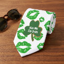 Search for funny shamrock ties Green