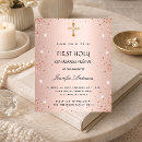 Search for rose gold glitter invitations Girly