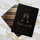 Search for champagne gold invitations Gold and black