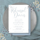 Recherche de dusty blue rehearsal dinner invitations La veille