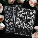 Recherche de noires et argentées invitations Fleurs