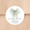 Search for green bow stickers Bridal shower