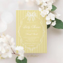 Search for yellow and white baby shower invitations Vintage
