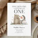 Search for once upon a time birthday invitations Watercolor