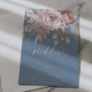 Search for blue and gold wedding invitations Rose gold foil