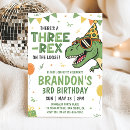 Recherche de three rex invitations Fête dinomite