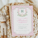 Search for monogram birthday invitations Pink