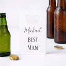 Search for best man bottle openers Typography