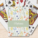Search for watercolor playing cards Botanical