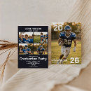 Search for football graduation invitations Photo collage