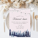 Search for woodland rehearsal dinner invitations String lights