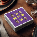 Search for funny 50th birthday napkins Typography