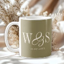 Search for couple initials mugs Bride and groom