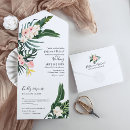 Search for elegant tropical wedding invitations Watercolor