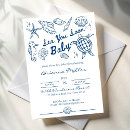 Search for beach baby shower invitations Seashells