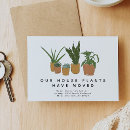 Recherche de plante verte invitations Nous avons déménagé