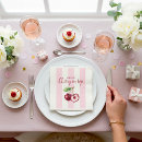 Recherche de rayures roses serviettes Fournitures de fête
