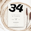 Search for 34th birthday invitations Elegant