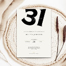 Search for 31st birthday invitations Elegant