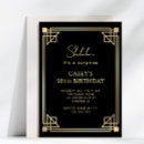 Search for art deco 50th birthday invitations Elegant