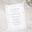 Search for seashell baby shower invitations Hand drawn
