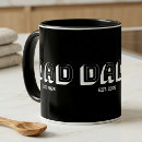 Search for bold letters mugs Dad