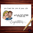 Recherche de humour de mariage cartes Newly weds