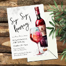 Search for sip wine invitations Watercolor