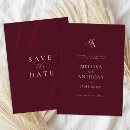 Search for burgundy wedding save the dates Elegant