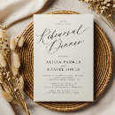 Search for cream rehearsal dinner invitations Modern