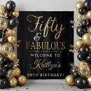 Search for 50th birthday backdrops Fifty and fabulous